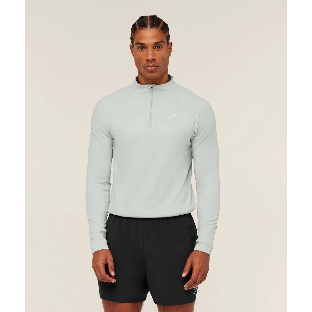 Gymshark Performance 1/4 Zip Grey Medium New With Tags